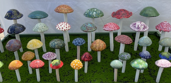 ceramic mushrooms