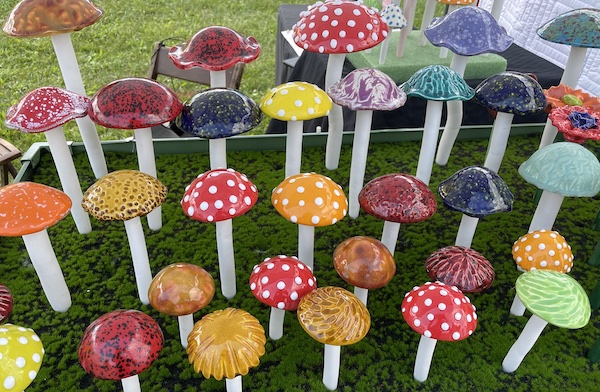 ceramic mushrooms